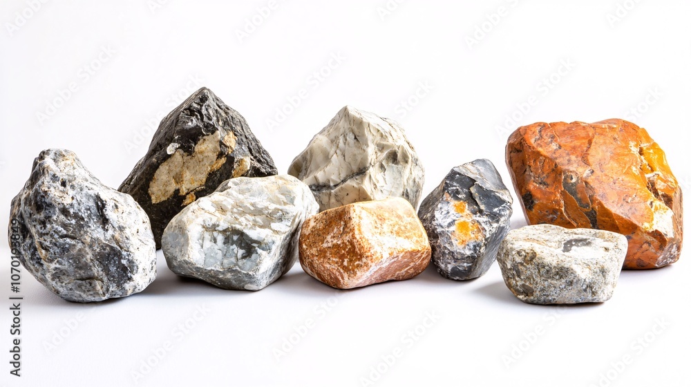 A captivating still life of diverse rocks and stones, showcasing a rich variety of textures and earth tones. A captivating still life of diverse rocks and stones, showcasing a rich variety of textures and earth tones.