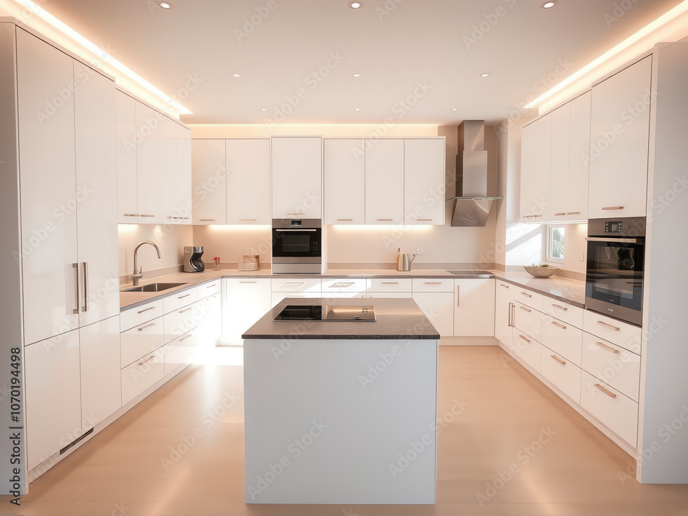 Fototapeta premium luxury kitchen interior design