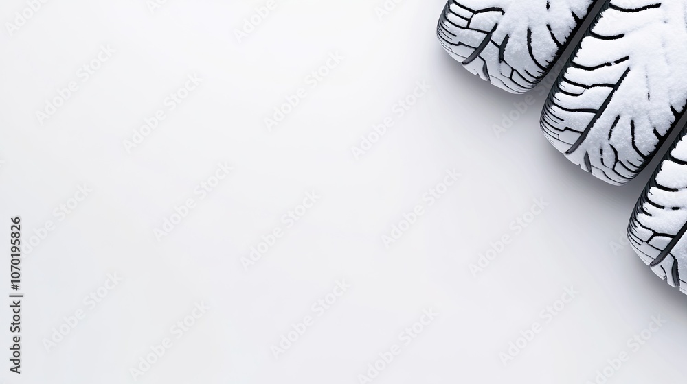 Artistic tire tracks on a white surface with unique car graphics text for creative web design and advertising use Artistic tire tracks on a white surface with unique car graphics text for creative web design and advertising use