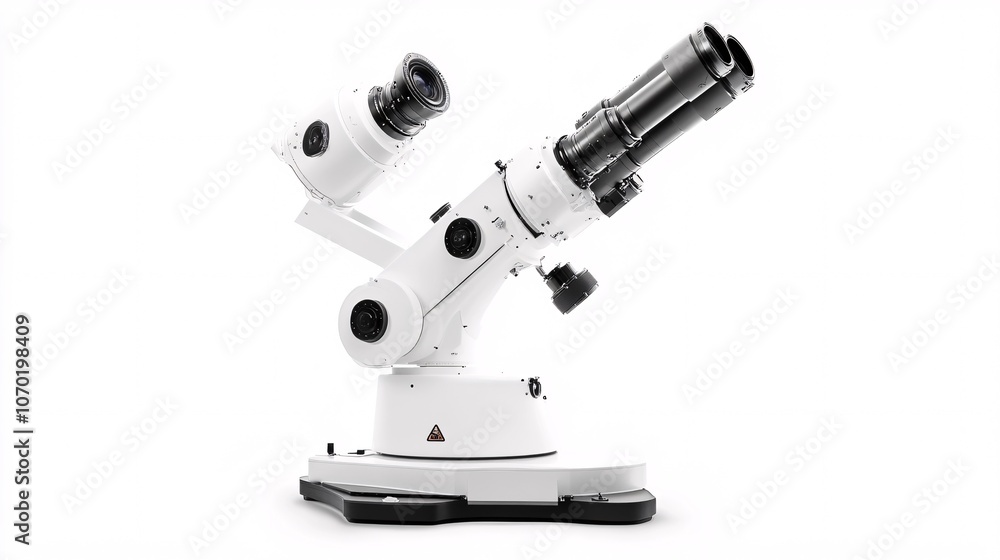 Fototapeta premium Telescope Exploring the Cosmos: A Journey Through the Universe