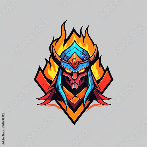 Fiery Warrior Logo photo