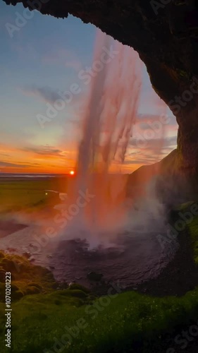 rainbow over the water