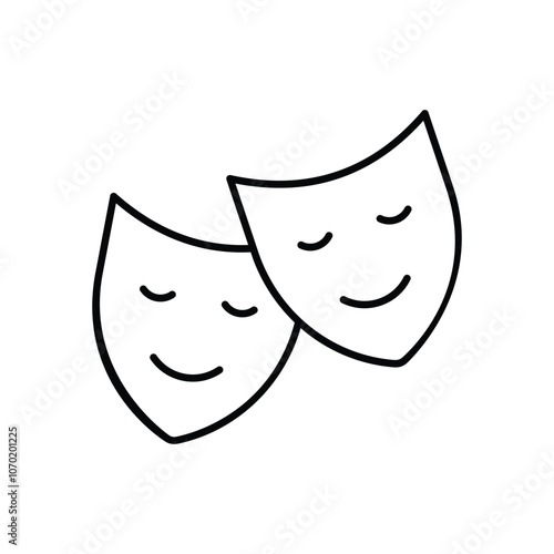 Actor vector icon stock illustration