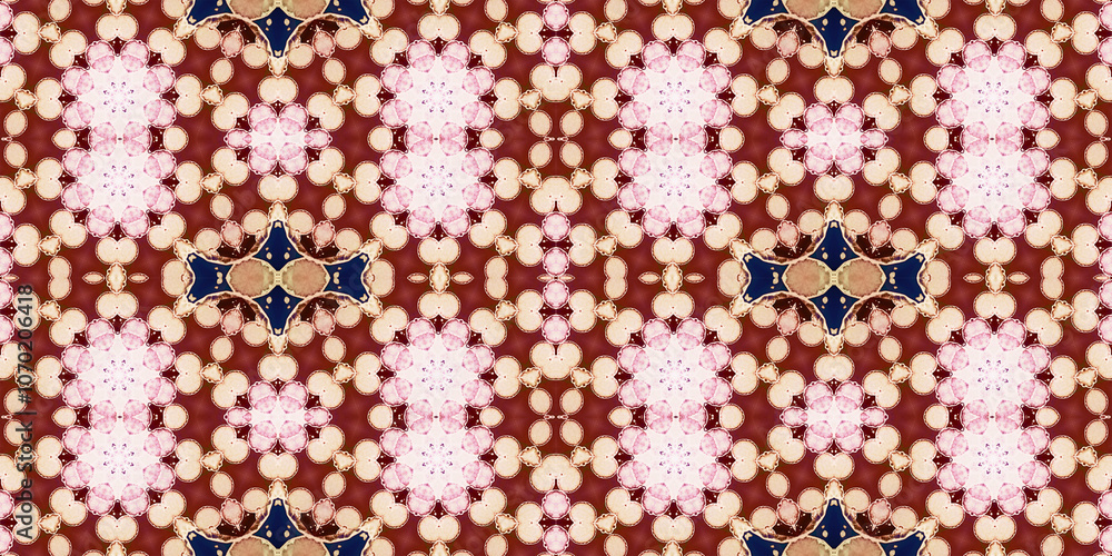 Seamless kaleidoscope pattern. The texture of the woven pattern. Endless pattern Seamless kaleidoscope pattern. The texture of the woven pattern. Endless pattern
