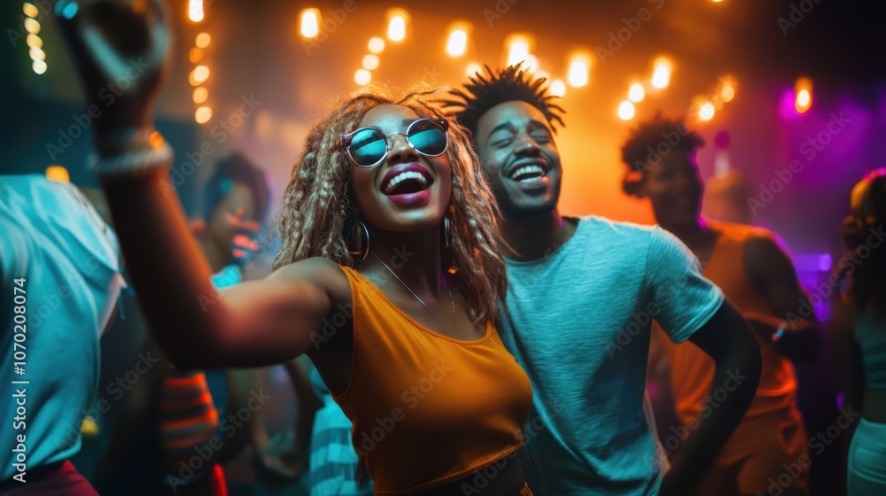 Obraz premium The Joyful Dance Party Moment