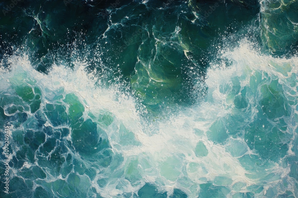 Ocean waves crashing with white foam. Perfect for websites and social media posts. Ocean waves crashing with white foam. Perfect for websites and social media posts.