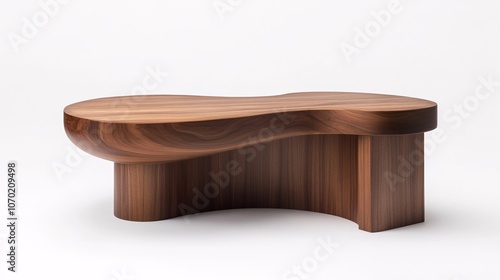 Exquisite Wooden Coffee Table: Modern Design & Natural Wood Craftsmanship photo