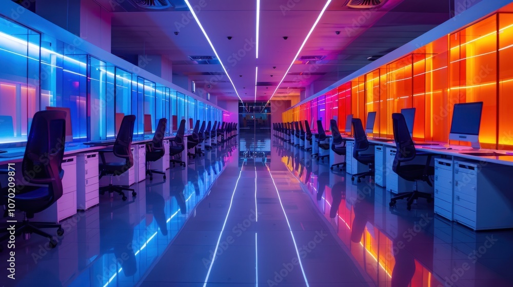 A vibrant image of a telecommunications service provider's call center, where customer service agents assist clients with issues related to internet, mobile, and phone services A vibrant image of a telecommunications service provider's call center, where customer service agents assist clients with issues related to internet, mobile, and phone services