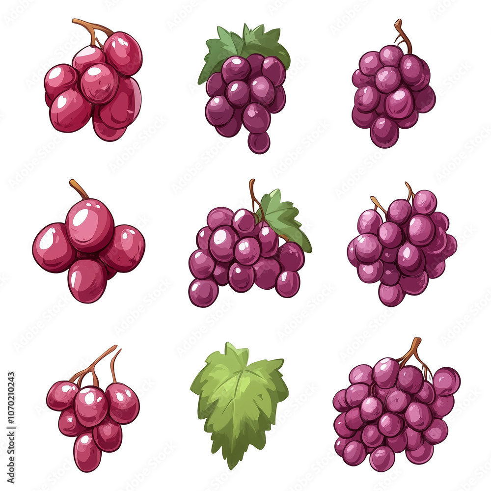 grape, isolated grape, isolated