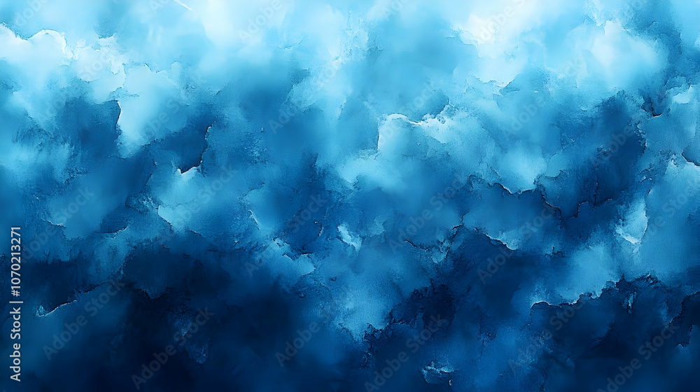 Abstract Watercolor Background - Blue Clouds Abstract Watercolor Background - Blue Clouds