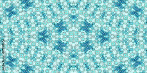 Wallpaper Mural Seamless kaleidoscope pattern. The texture of the woven pattern. Endless pattern Torontodigital.ca