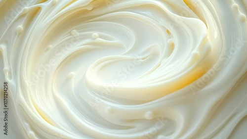 Creamy Whirl An Abstract Study in Smoothness and Texture