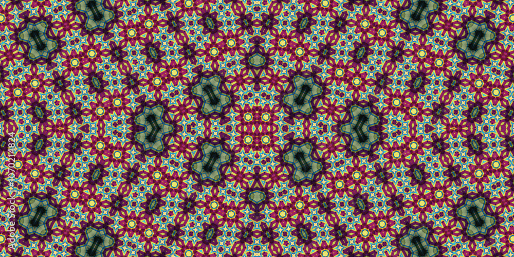 Seamless kaleidoscope pattern. The texture of the woven pattern. Endless pattern Seamless kaleidoscope pattern. The texture of the woven pattern. Endless pattern