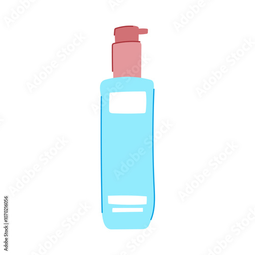calming face toner cartoon. nourishing exfoliating, brightening toning, astringent antiaging calming face toner sign. isolated symbol vector illustration
