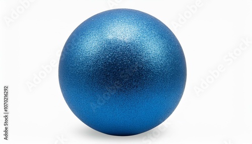 floated round blue ball isolate on White background PNG