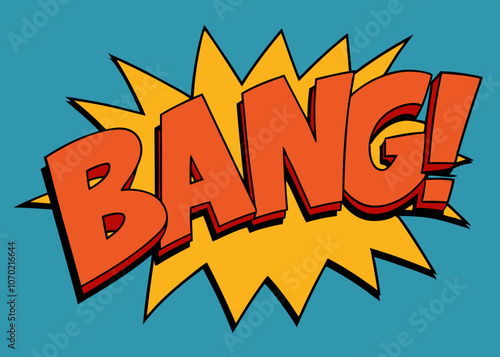 The word “bung” in a cartoon style. Comic book advertising font.