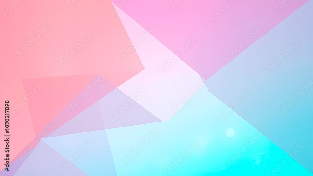 Abstract Composition with Overlapping Shapes and Blurry Light Effects Abstract Composition with Overlapping Shapes and Blurry Light Effects