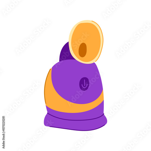 relaxation facial steamer cartoon. detox moisture, therapy steam, beauty purify relaxation facial steamer sign. isolated symbol vector illustration