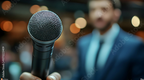Closeup Photo of a Microphone