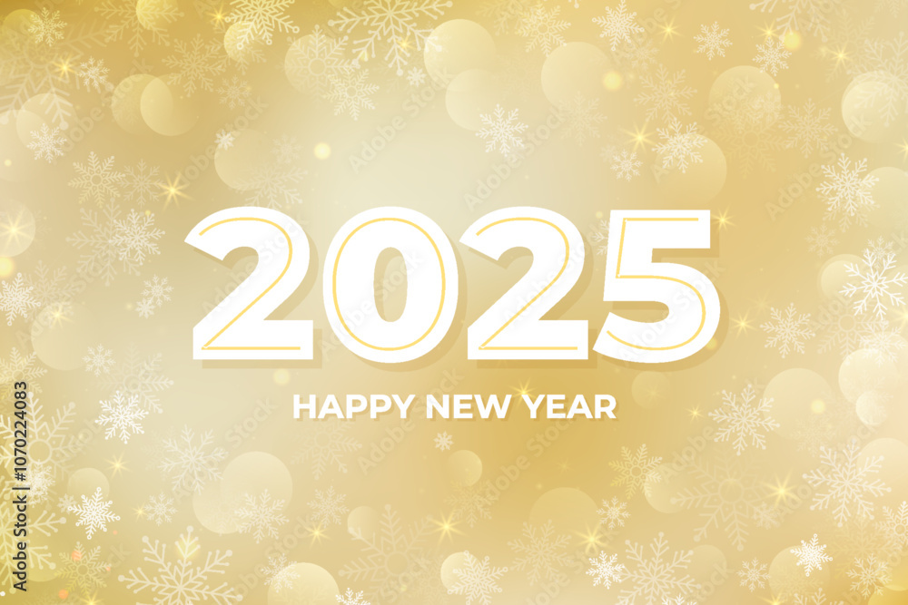 2025 New Year Gold Bokeh Luxury Background. Realistic Golden New Year background 2025 New Year Gold Bokeh Luxury Background. Realistic Golden New Year background