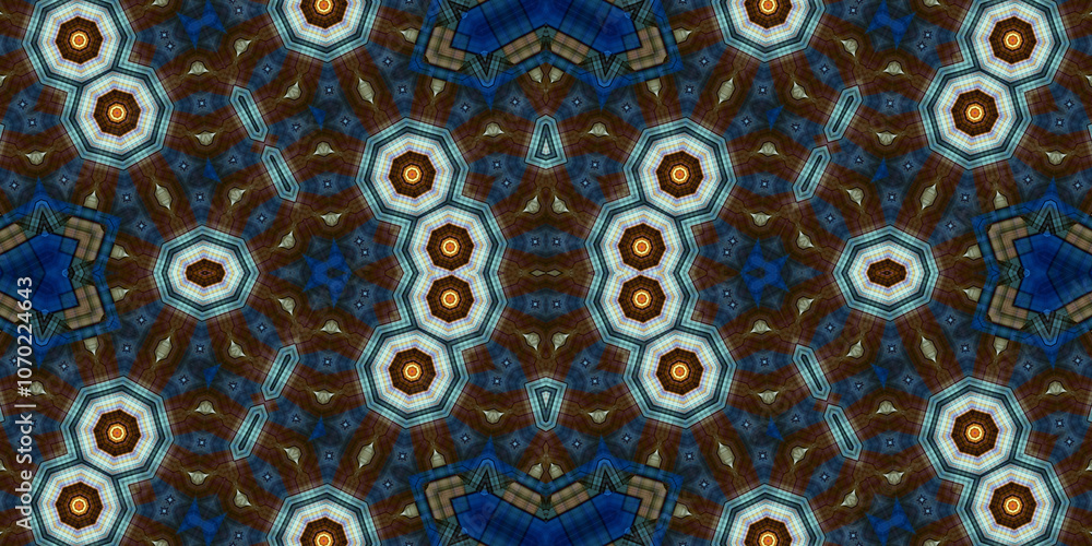 Seamless kaleidoscope pattern. The texture of the woven pattern. Endless pattern Seamless kaleidoscope pattern. The texture of the woven pattern. Endless pattern