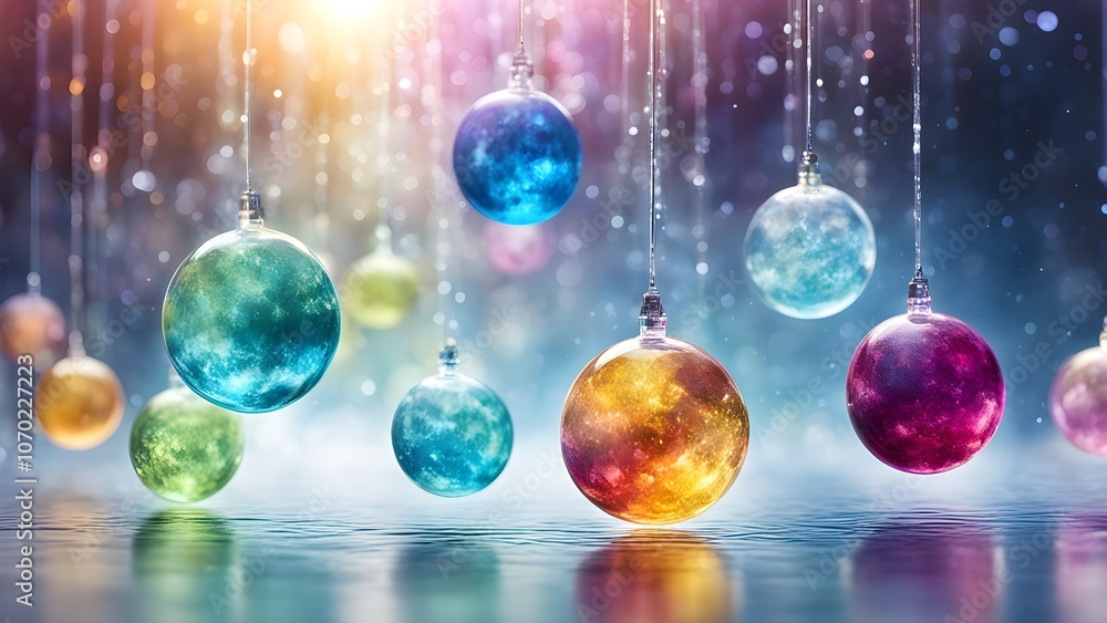floating geometric vitamins and minerals gently spinning, each glowing with a different color to symbolize nutritional wellness floating geometric vitamins and minerals gently spinning, each glowing with a different color to symbolize nutritional wellness