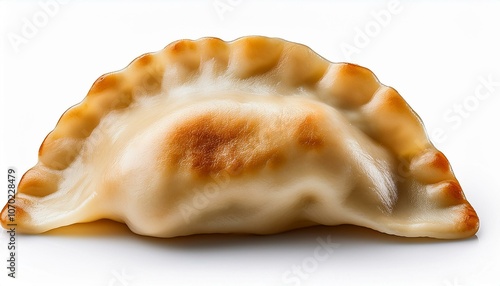 Pierogi dumpling side view full length isolate on White background PNG