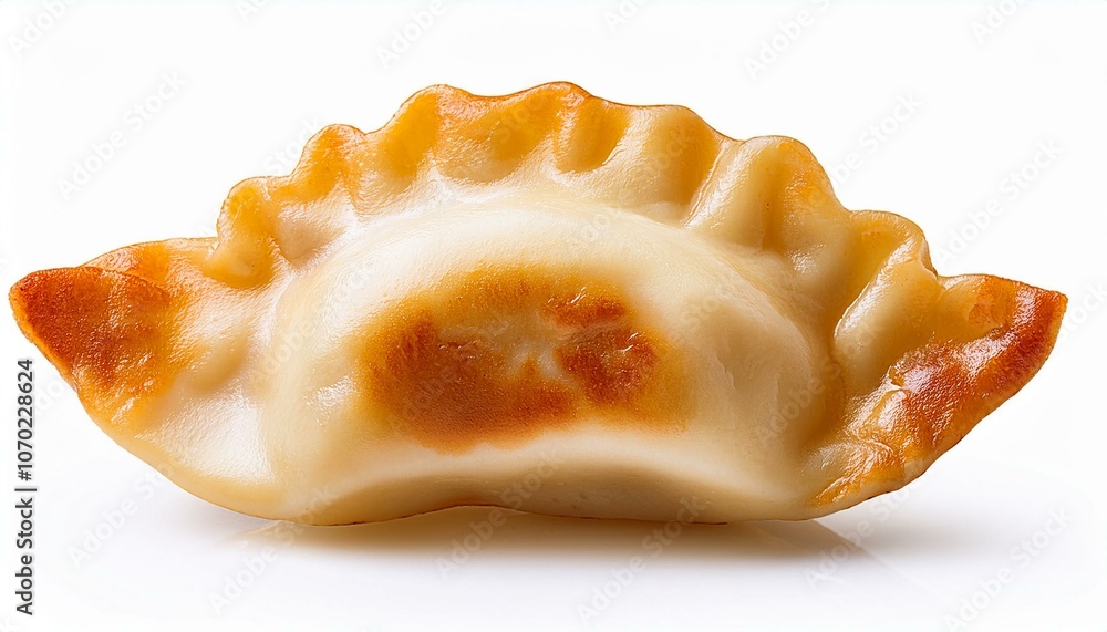 Pierogi dumpling side view full length isolate on White background PNG Pierogi dumpling side view full length isolate on White background PNG