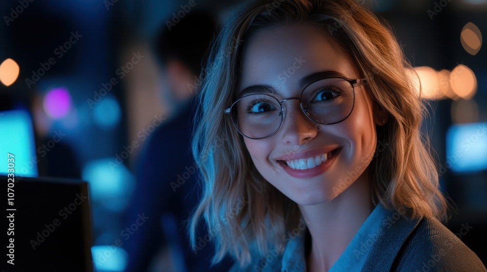 Obraz premium The Smiling Young Professional
