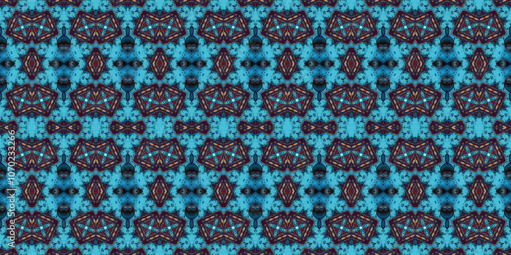 Seamless kaleidoscope pattern. The texture of the woven pattern. Endless pattern Seamless kaleidoscope pattern. The texture of the woven pattern. Endless pattern