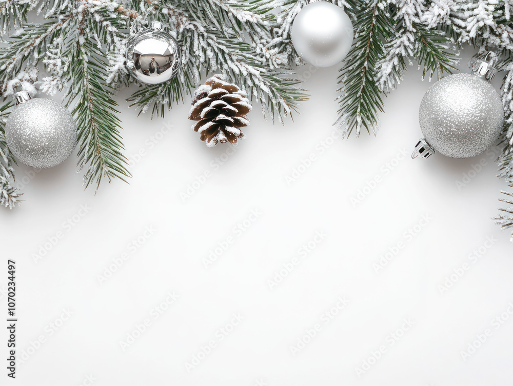 Snowy Holiday Decor with Silver Accents Snowy Holiday Decor with Silver Accents
