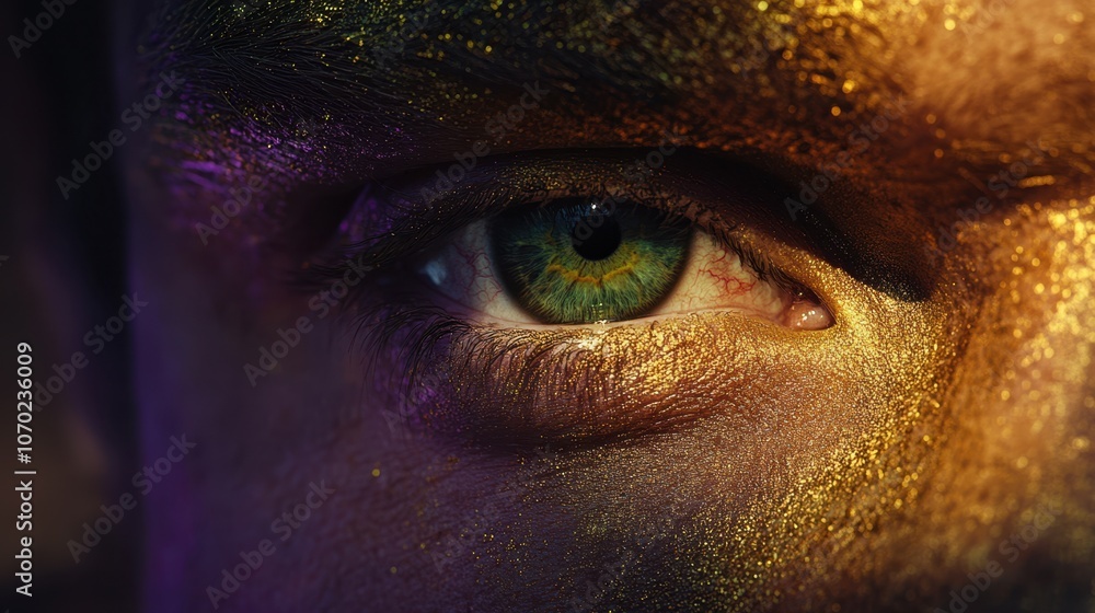 Naklejka premium The Vibrant Colorful Eye