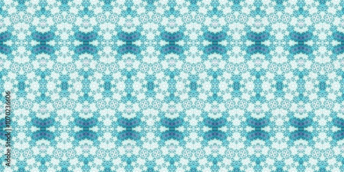 Seamless kaleidoscope pattern. The texture of the woven pattern. Endless pattern