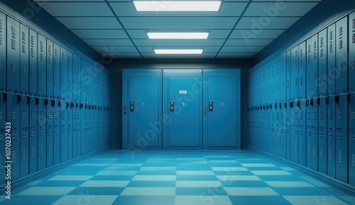 Blue Locker Hallway.