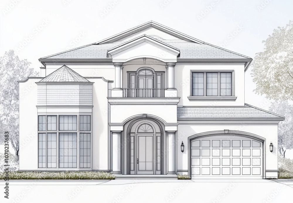 House Sketch. House Sketch.