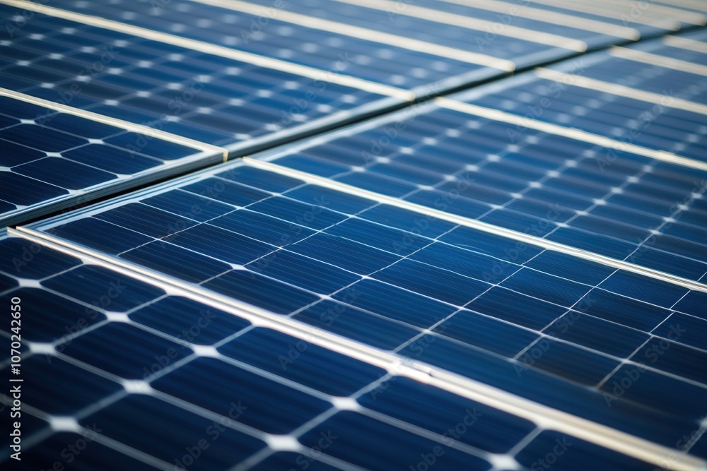 Close up solar panels farm in green fields. Renewable energies concept. Close up solar panels farm in green fields. Renewable energies concept.