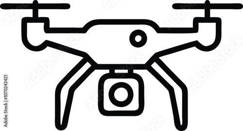 Drone icon vector