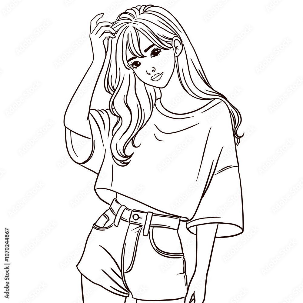 girl in a shirt girl in a shirt