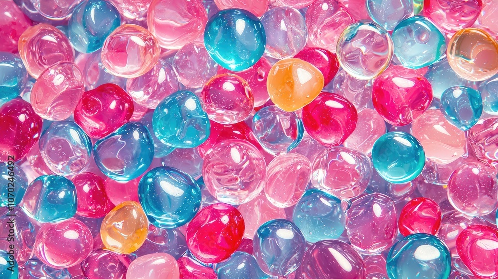 Abstract background of colorful transparent round marbles. Abstract background of colorful transparent round marbles.