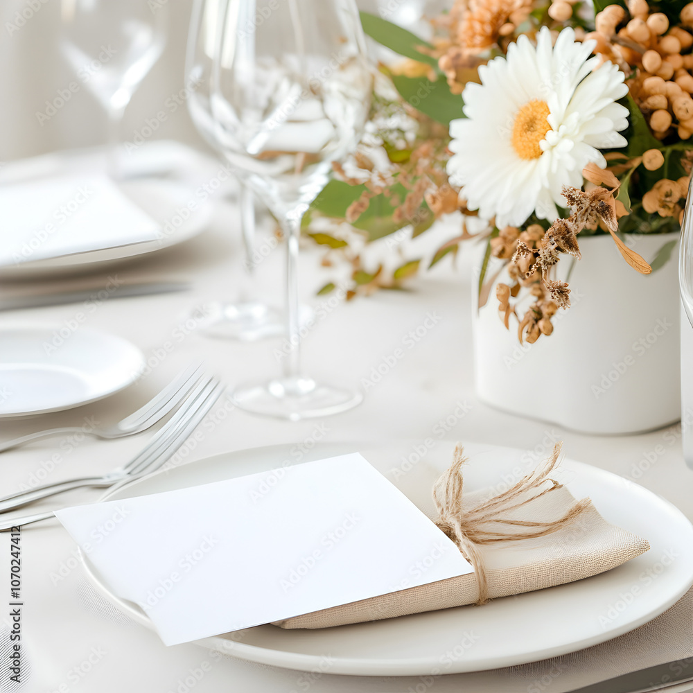 Table setting for a dinner at home. Table setting for a dinner at home.