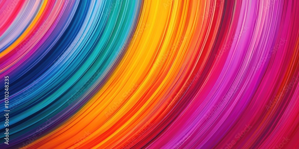 Vivid neon rainbow created from slender multicolored stripes, abstract close-up background. Vivid neon rainbow created from slender multicolored stripes, abstract close-up background.