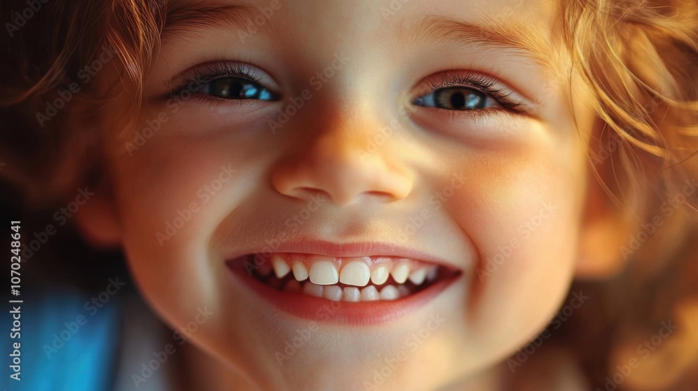close up child's smiling close up child's smiling