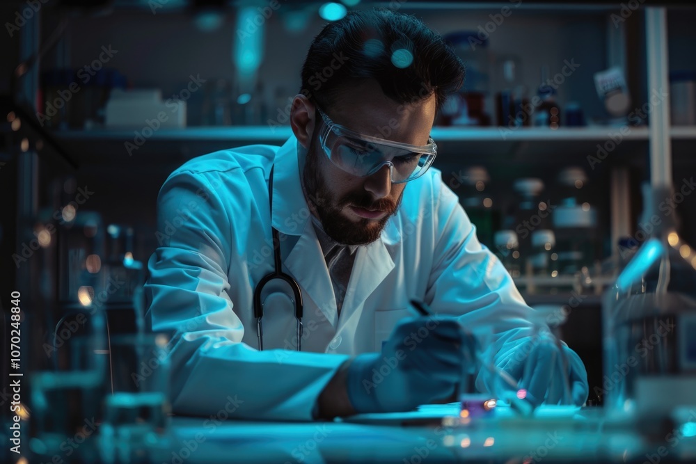 Scientist in lab Scientist in lab