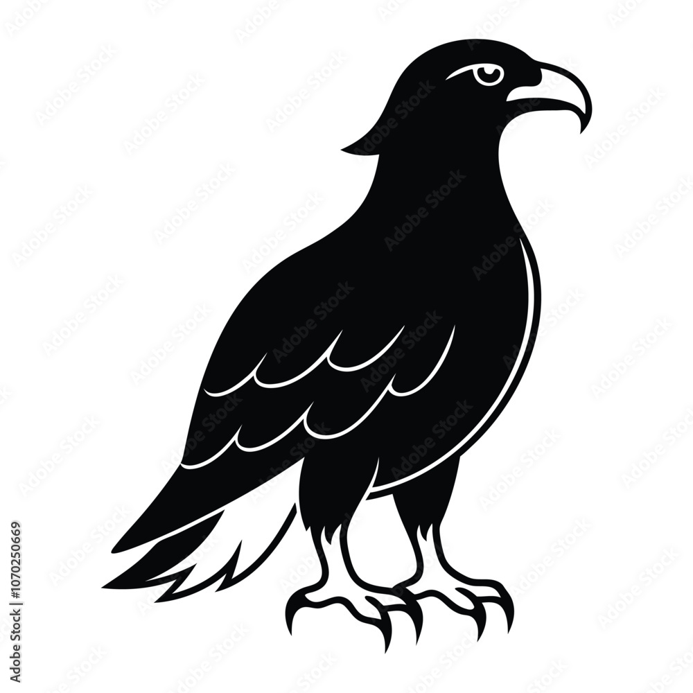 Obraz premium simple eagle bundle silhouette