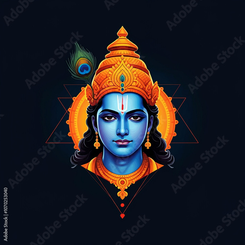 Vibrant portrait of Lord Kr...