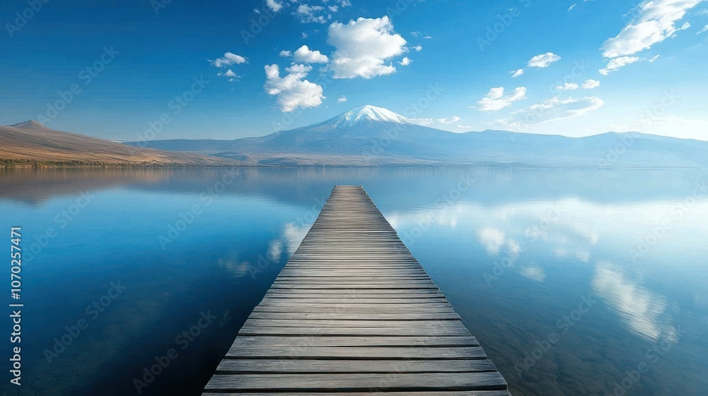 Obraz premium Mountain Lake Reflection