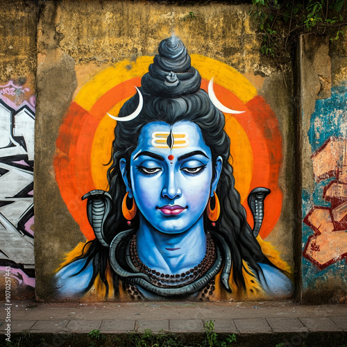 Traditional mural of Lord S...