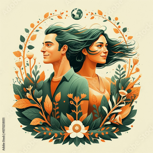 Artistic depiction of a cou...