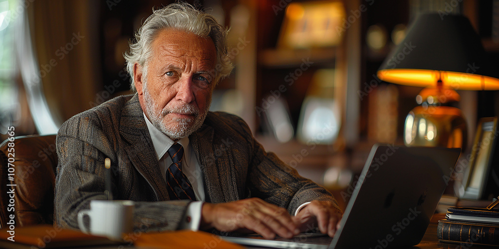 businessman working on a laptop businessman working on a laptop