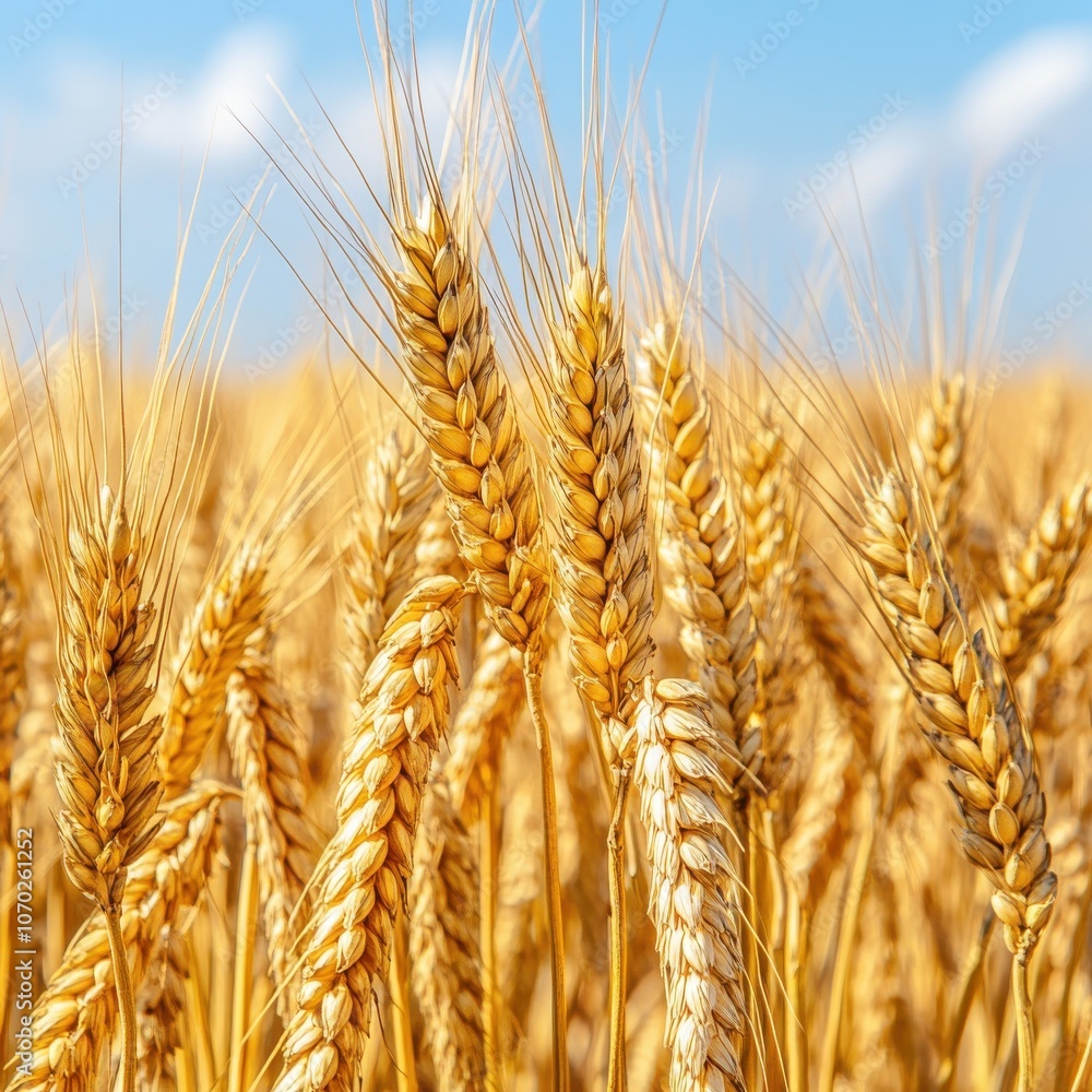 Ears of rye field, agriculture. Grain harvest. Yellow ears of grain on a field on a sunny day. Beautiful landscape of an agricultural field, ears of grain. Agricultural business concept. Grain harvest Ears of rye field, agriculture. Grain harvest. Yellow ears of grain on a field on a sunny day. Beautiful landscape of an agricultural field, ears of grain. Agricultural business concept. Grain harvest